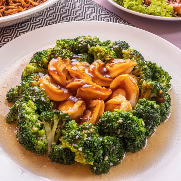 Braised Broccoli with Abalone by 8 Crabs Adore Mothers Day Set